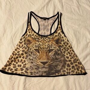 GUESS LA leopard tank